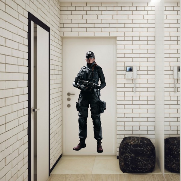 Exemple de stickers muraux: Ash - Tom Clansy's Rainbow Six Sige - Imprim
